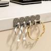 5-20pcs Multi Row Mini Hook Necklace Storage Rack Jewelry Display Rack Hanging Necklace Racks Hanging Necklace Wall Hangings