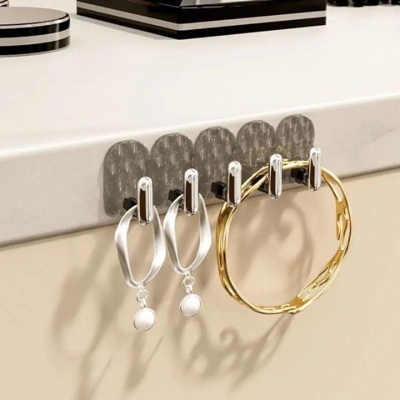 5-20pcs Multi Row Mini Hook Necklace Storage Rack Jewelry Display Rack Hanging Necklace Racks Hanging Necklace Wall Hangings