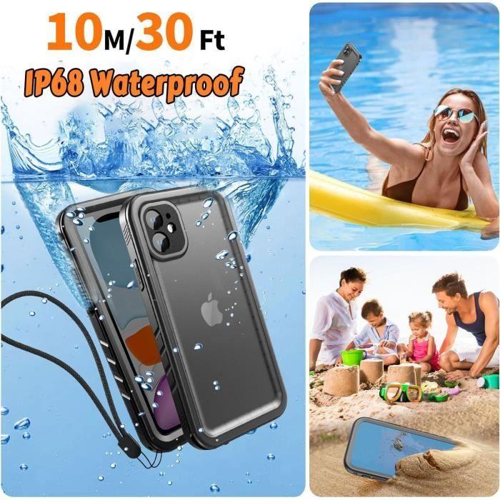 Coque Étanche Antichoc - Cozycase - iPhone 11 - Protection 360° - Mat - Noir