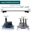 INNO XS250 Aero Low Profile Base Stay Smooth Roof Through (Set of 4) Black 2 7/8 inch (73mm)