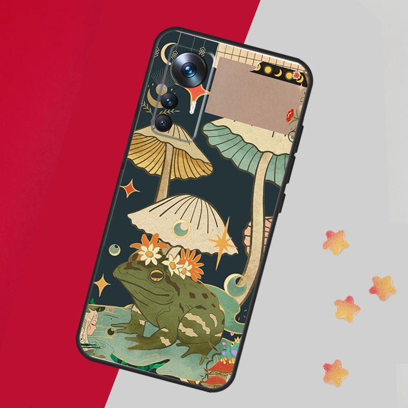 Vintage Retro Frog Mushrooms Case For Xiaomi 14 13 15 Ultra 11T 12T 13T 14T Pro Cover For POCO X7 Pro X3 X5 X6 F5 F6 F7