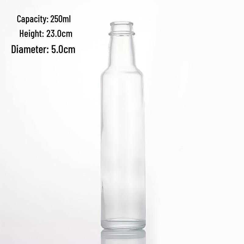In-Stock Leak-Proof Glass Bottle for Essential Oils, Sesame Oil, Soy Sauce, or Vinegar - Clear Kitchen Dispenser