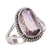 Natural Ametrine Gemstone Handmade 925 Solid Silver Jewelry Ring Size 8.5 K7n40