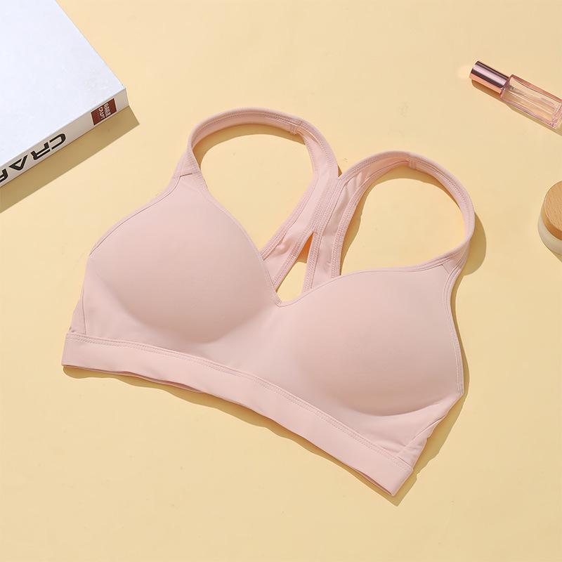 Sports Back Beauty Underwear Seamless Breathable Women's Bra Small Chest Non-empty Cup No Wire Bra