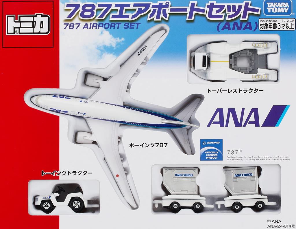 TAKARA TOMY "Tomica Gift 787 Airport Set ANA" Miniature Car Toy for Ages 3 and Up, Meets Toy Safety Standards, ST Mark Certified