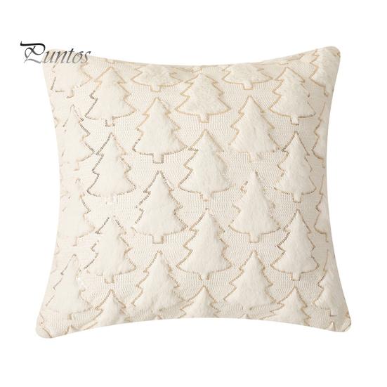 

Наволочка с пайетками и узором в виде рождественской елки, скрытая застежка-молния, наволочка для подушки для спальни, гостиной, дивана, новогоднее украшение для вечеринки, наволочка 45x45cm