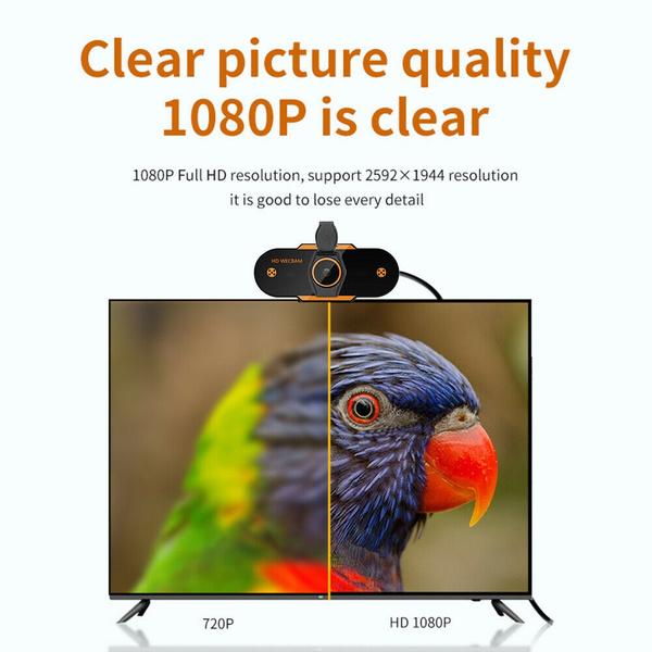 2022 Oppgradering Ny versjon Webkamera HD 2K 1080p Webkamera USB PC Datamaskin Webkamera med mikrofon Bærbar PC Desktop Full HD Kamera Video Webkamera