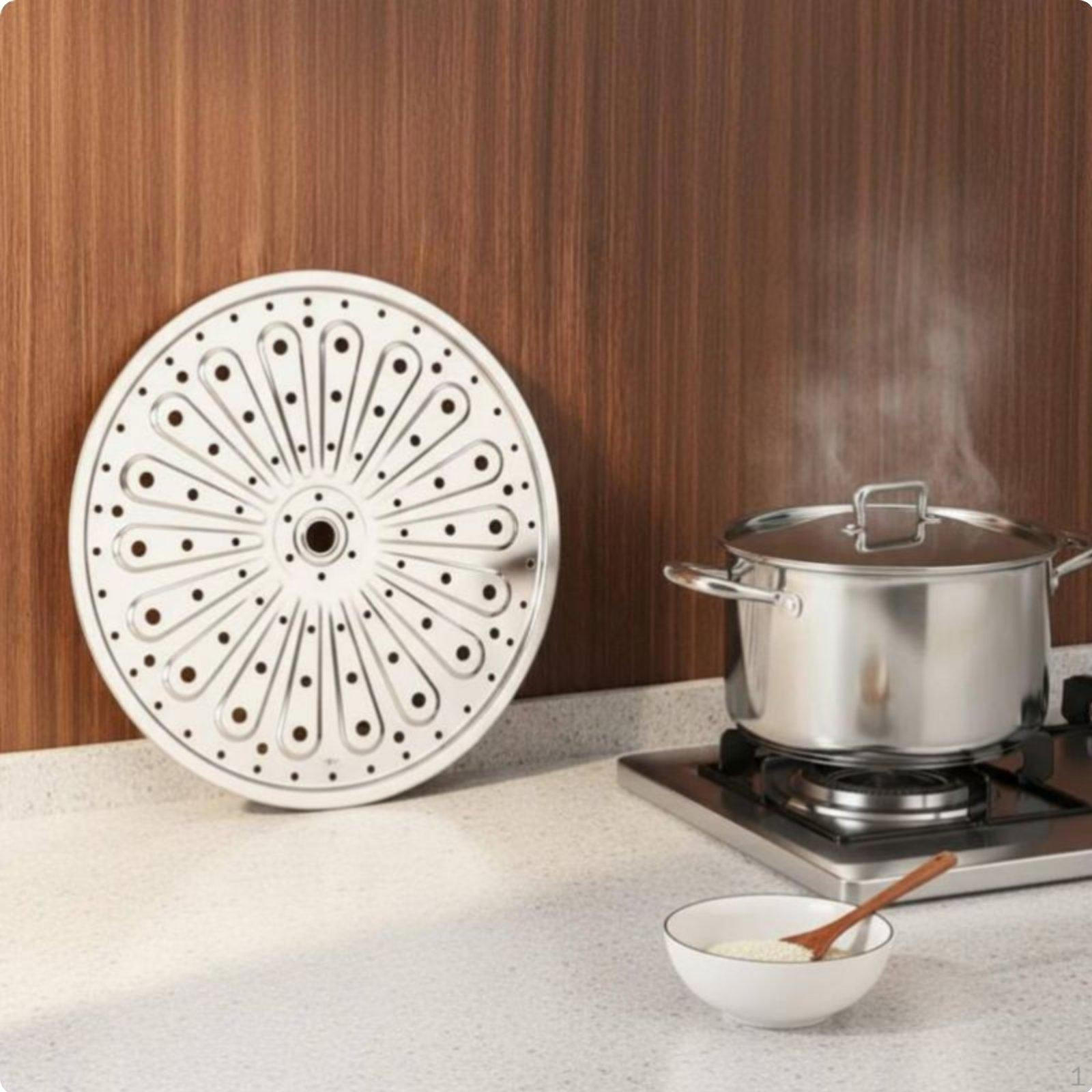 High Leg Steamer Tray Thickened Material Round Rack Detachable Legs Stainless Steel Steaming