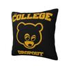 The College Dropout Kanye West Rap Pillowcase Double-sided Printing Cushion Cover Decorative Pillow Case Cover Home Zippered
