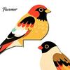 Easy Installation Corner Trim Bird Door Sign, Cute Wooden Hanging Ornament for Frame Snap in Furniture Accent Cabinet, Shape Wall Art Home,