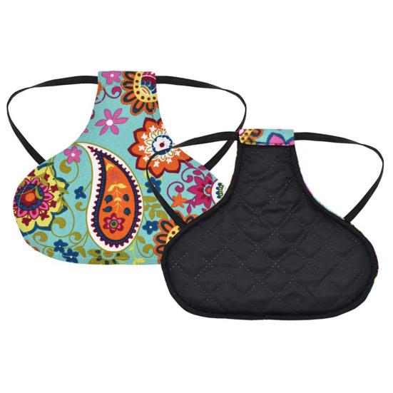 Hühnersattel, süßes bedrucktes Muster, doppellagige Leinwand, Henne-Jacke, Federschutz mit Gummizug