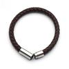 5Pcs/Lot Stainless Steel Buckle Straight Through Titanium Steel Magnetic Clasp Leather Rope Bracelet Connection Diy Making