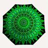 1pc Mandala Pattern Automatic Open/close Folding Umbrella, Compact Portable Travel Umbrella, Perfect Birthday/Christmas, Cute Umbrella, Dura