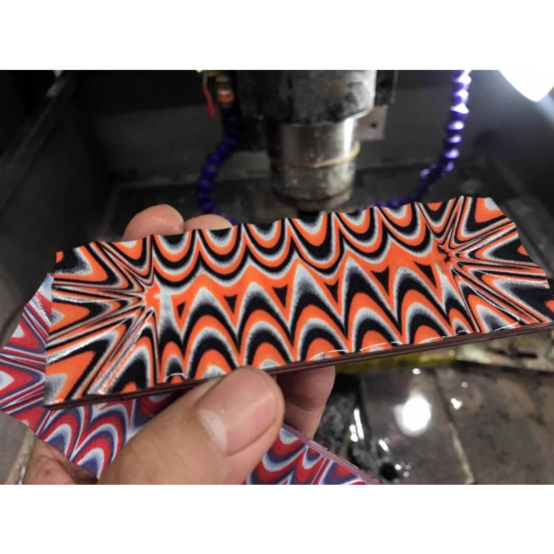 1 kus G10 sklolaminátová šablona nůž DIY výroba materiál na rukojeť černá/hnědá/olivově zelená oranžová G10 skvělý maskáčový vzhled nůž