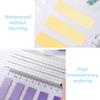 100 Sheets Color Transparent Waterproof Loose-Leaf Label Sticky Notes Index Tab Strip School Office School Stationery Supplies