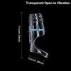 Penis CockRing Vibrator for Men Ejaculation Delay Penis Vibrating Sleeve G Spot Clit Stimulation Sex Toys for Couple