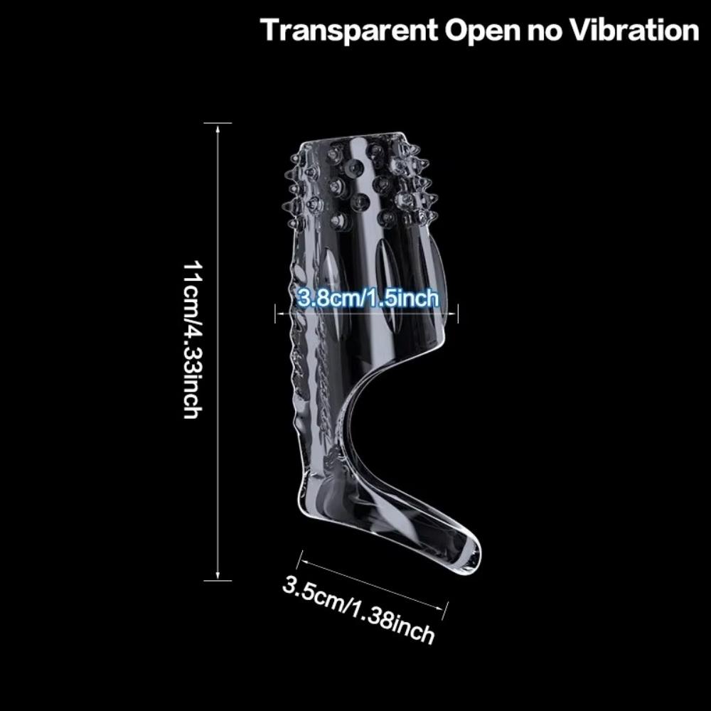 Penis CockRing Vibrator for Men Ejaculation Delay Penis Vibrating Sleeve G Spot Clit Stimulation Sex Toys for Couple