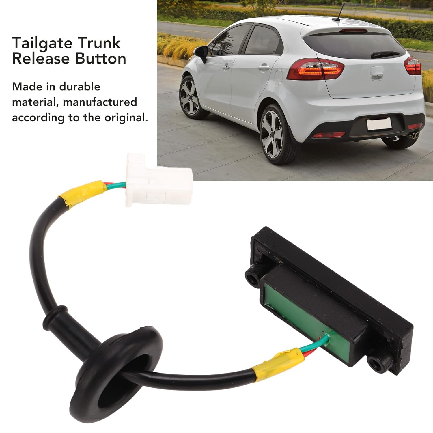 Tailgate Trunk Release Button for Picanto TB 2011‑2017, Rear Trunk Lock Boot Release Switch 81260‑1W220