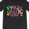 Unisexs Black Stylist T Shirt Hairdresser Salon Design With Scissors Co Vintage Graphic Fashion Unisex Designer Clothes