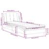 VidaXL Lit avec Matelas, Lit Rembourré avec Coussin de Tête de Lit, Lit Simple, Lit Adulte, Meuble de Chambre à Coucher 3208840