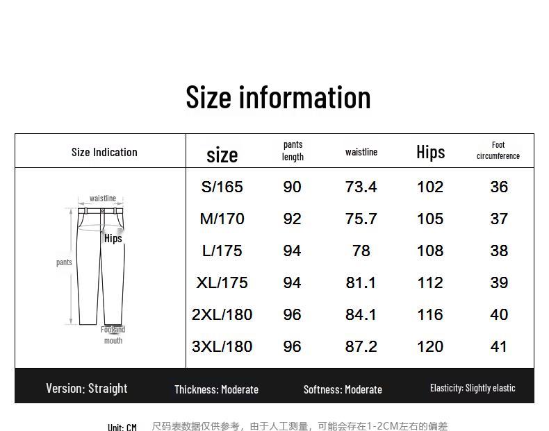 PEACEBIRD Men's Trendy Straight-Fit Casual Pants B1GGD2154