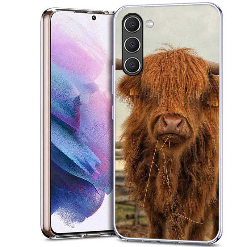 Cute Highland Cow Phone Case for Samsung A16 A26 A36 A56 A17 A37 A57 A07 A06 A02S A12 A22 A32 A52S A72 Galaxy A70 A50S A71 A51 A