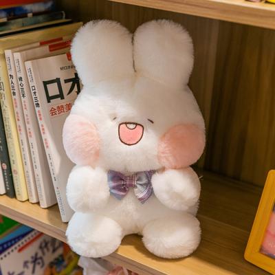 Niedliche Hasenpuppe Plüschtier Mädchen schlafend mit Puppe warmes Herz zur Begleitung Freundin Geburtstagsgeschenk