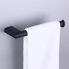 Minimalist Matte Black Wall-Mounted Towel Bar