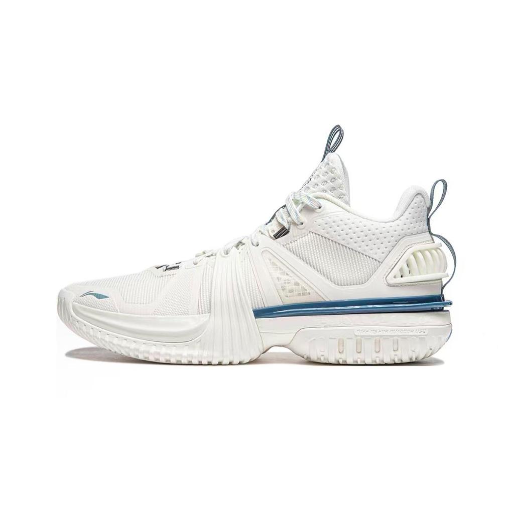 Li Ning Storm 2024 Tlumení Odrazový Grip Nízké Basketbalové boty Pánské Růžová Bílá ABFU017-3(Team1311-BOX)