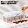 Clear Plastic Compartmentalized Organizer Box Holds 550+ Game Cards Storage Box With Adjustable Divider For Cards 1Pcs