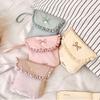 Cotton Cloth Mini Cosmetic Bag Bowknot Bow Makeup Bag Creative Sanitary Napkin Storage Bag  Travel