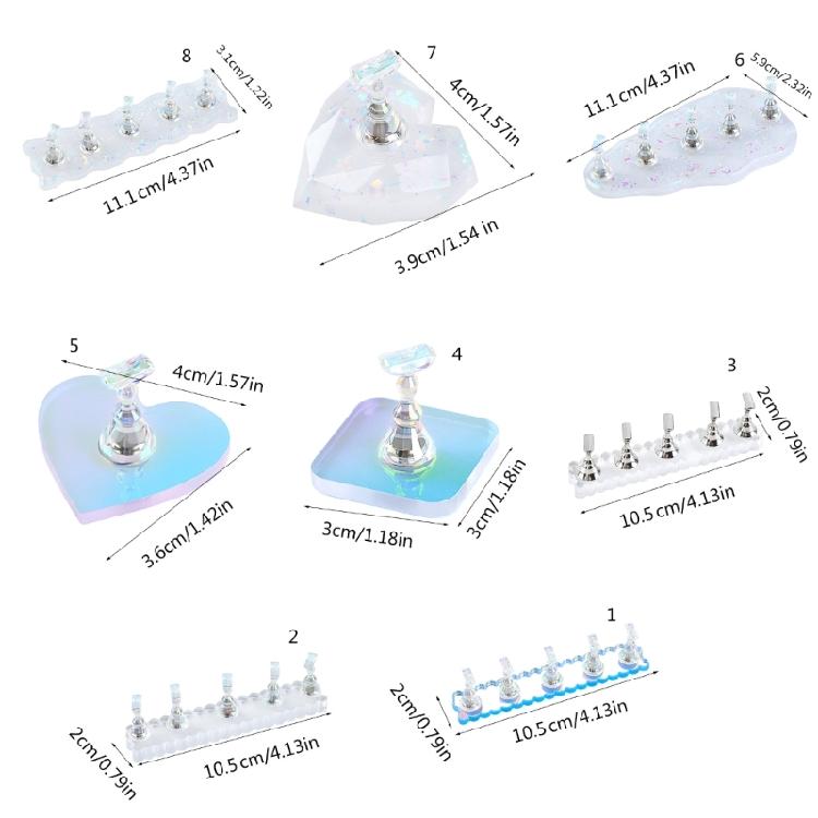 Acrylic Nails Art Display Stand Magnetic Nail Tips Practice Holder Nail Stand