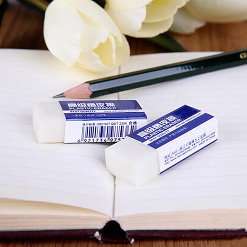 Stationeries 10Pcs Soft Rubber Erasers Students Stationery School Office Correction Supplies