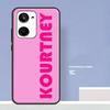 Pink Personalized Custom Name Monogram For Realme 10 8 9 Pro Plus C11 C15 C30 C31 C33 C35 C55 C21Y C25Y GT Neo 5 2 3 3T GT3 Case