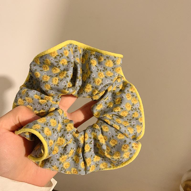 

Романтичный летний розовый ободок для волос с цветочным узором - большой аксессуар для волос в стиле феи жёлтый/серый