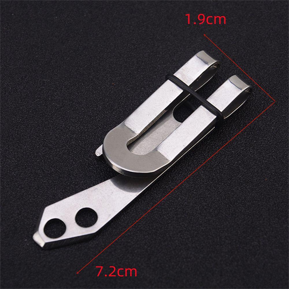 Clip Waist Clip Stainless Steel Ticket Holder Bill Clip Money Clips Hanging Keyhchains Cash Holder