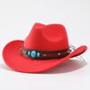 High-end men's and women's jazz hats, concave ethnic style Tibetan style top hats, men's and women's jazz hats