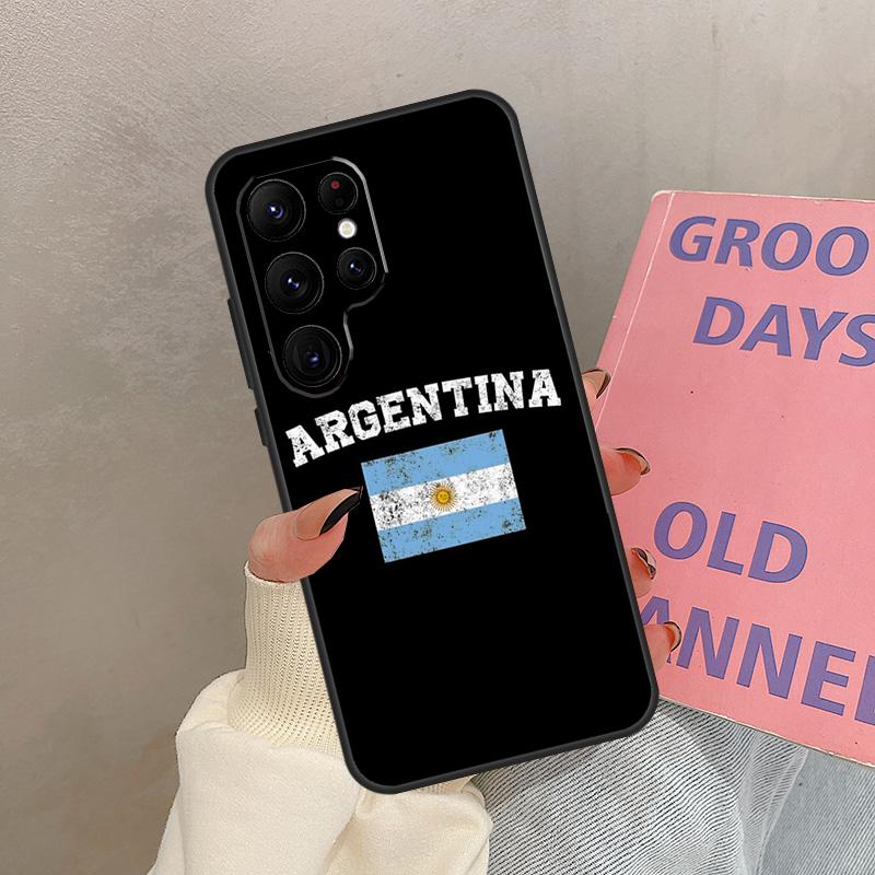 

Argentina Flag Case For Samsung Galaxy S24 Ultra S20 S21 S22 S23 S25 Ultra S9 S10 Plus S25 FE Cover Coque Galaxy S20Ultra