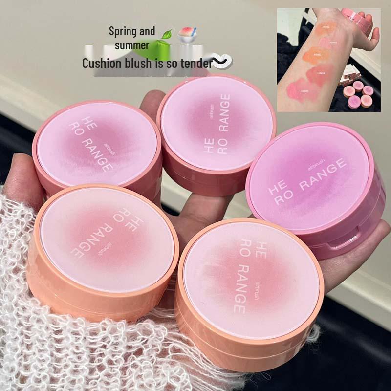 Joyful Hue Heart Capturing Cushion Blush: Hydrating, Plumping, Brightening, Multi-use Palette for a Natural Glow.