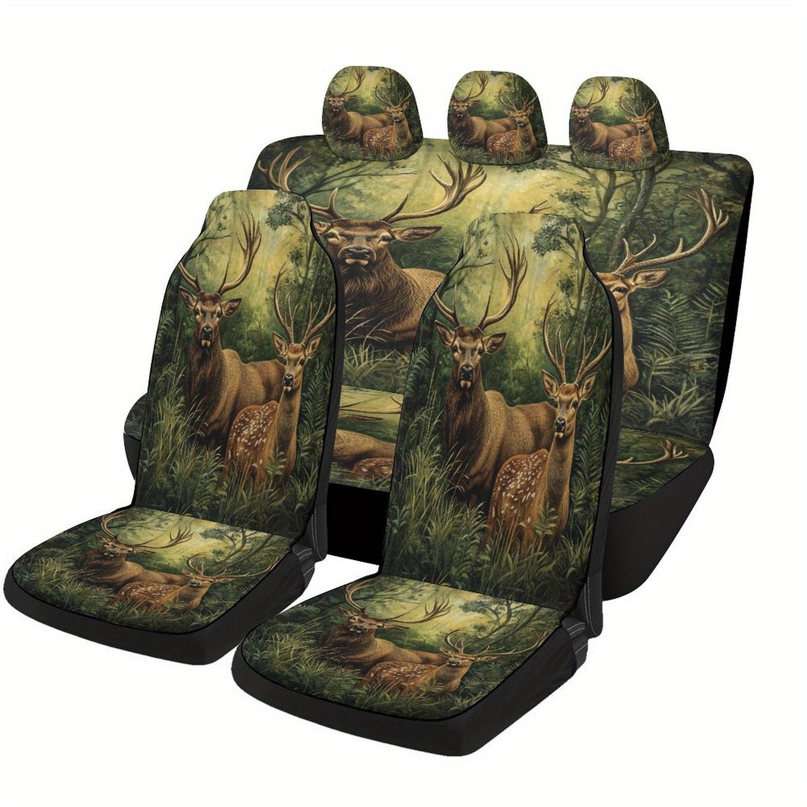 Deer In Forest Themed Car Seat