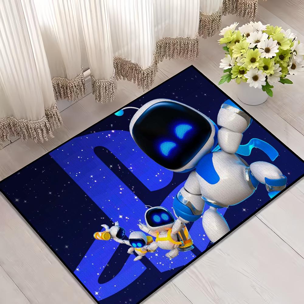 Cute A-AstroS Bot Game Door Mat Welcome Entrance Balcony Bathroom Floor Non-slip Rug Bedroom Carpet Home Decoration