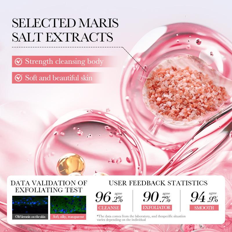 Himalayan Powder Salt Scrub SADOER Pore Cleansing Body Scrub