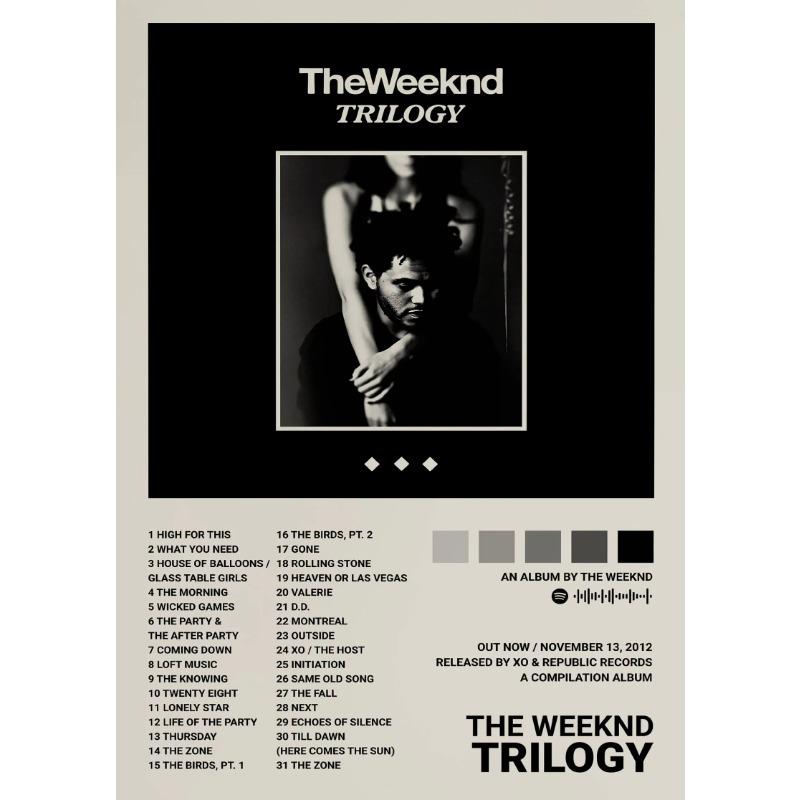 Musikalbum Star The Weeknd Hip Hop Poster Drucke Leinwandgemälde Sänger Wandkunst Bild für Wohnzimmer Heimdekoration Geschenk 21cm×30cm NoFrame