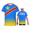 Democratic Republic Of Congo Flag Youth 3D Sports Mesh T-shirts For Kids Boy/Girl Tees Running Bike Soccer Tennis Football