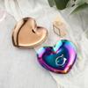 Ins Stainless Steel Water Heart Shape Cosmetics Storage Table Jewelry Tray Multi-Functional Home Dining Tray Containers