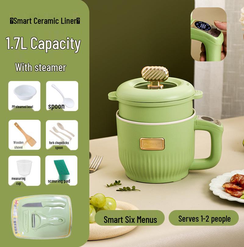 Mini aragaz electric: Oală Crock-Pot Multifuncțională, Fierbător de Orez Inteligent, Aparat pentru Terci, Oală pentru Supă, Perfectă pentru Cămine