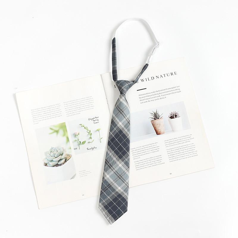 Childrens Lattice Pattern Necktie With Striped Polyester For Casual School Wear