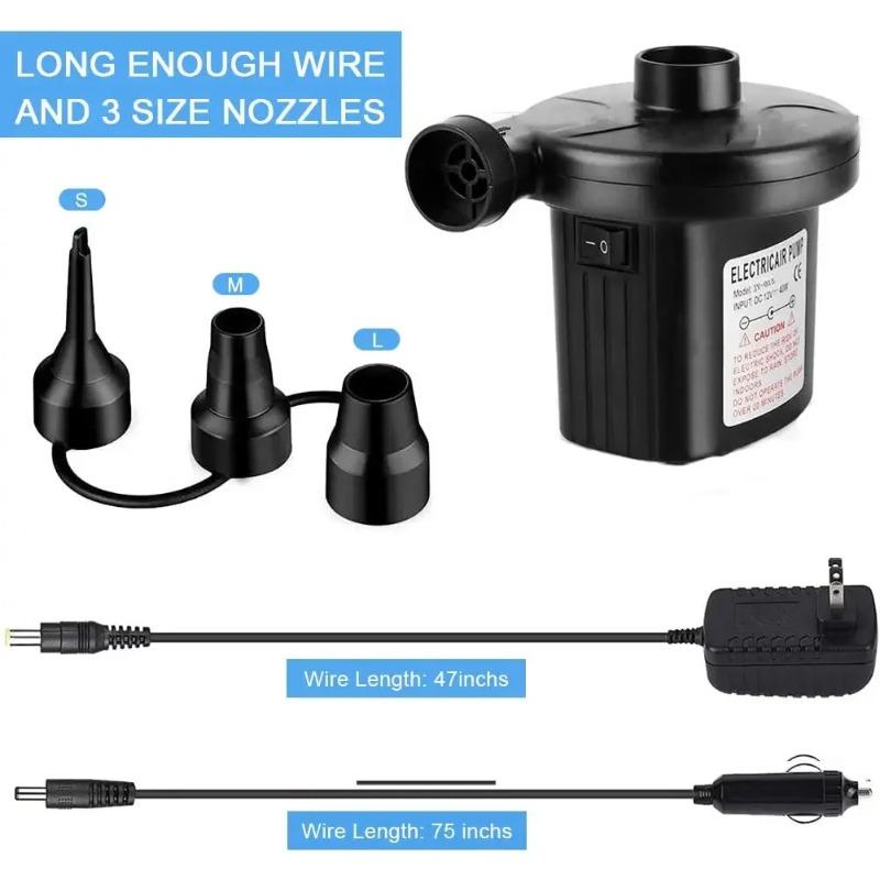 High Pressure Electric Air Pump Fast Inflation Deflation for Inflatable Boat Camping Blower Outdoor Portable Quick Inflator Pump