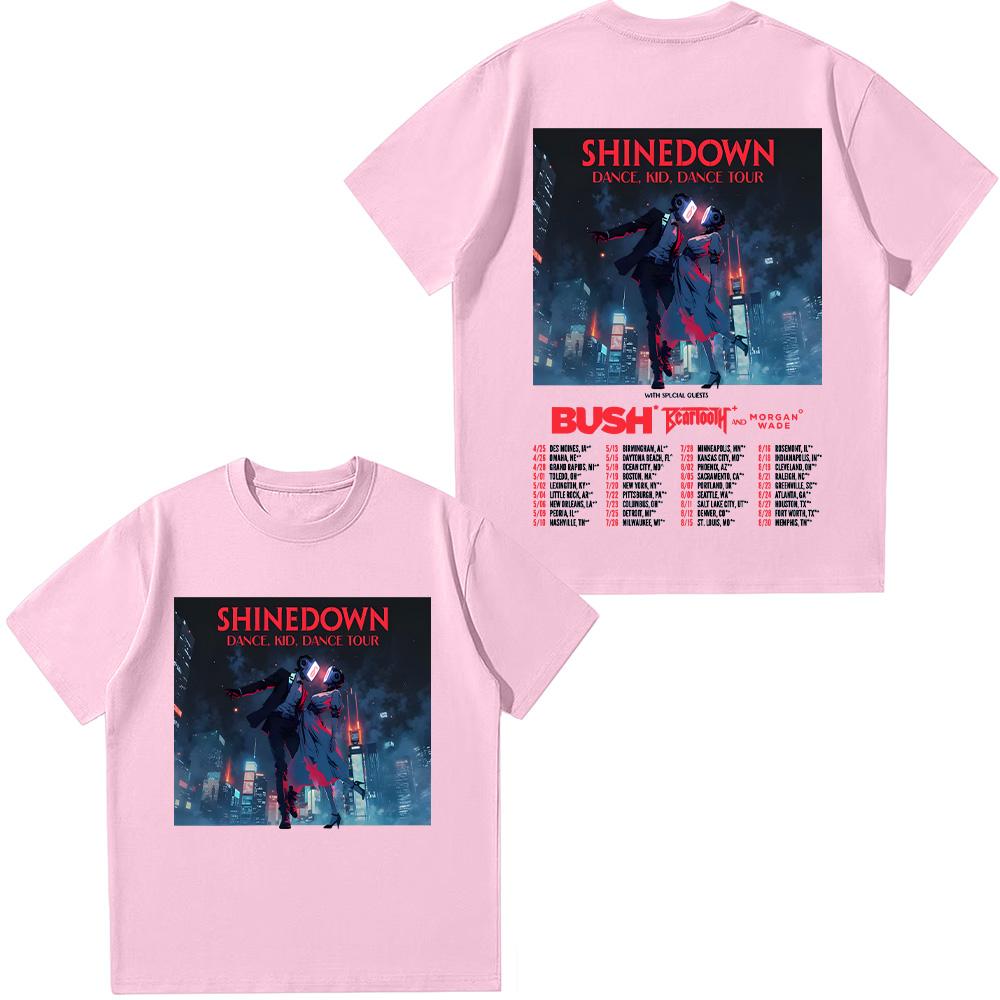 Shinedown Dance, Kid, Dance Tour T Shirts New Shinedown Band Gift for Fans Tees Fashion Creative Aesthetic Unisex Cotton T-shirt