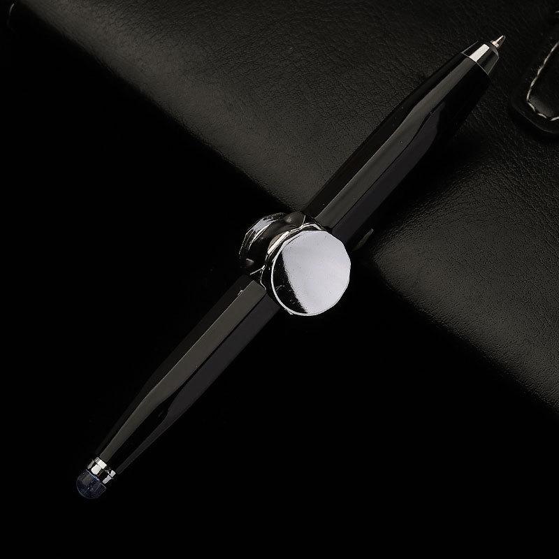 Multipurpose Light-Up Spinning Ballpoint Pen - Creative Metal Spinner for Stress Relief